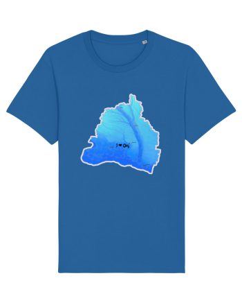 Dolj County Map Royal Blue