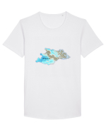 Maramureș County Map Tricou mânecă scurtă guler larg Bărbat Skater