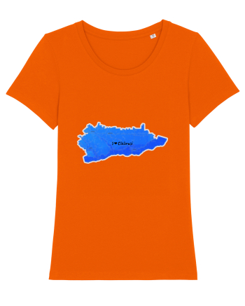 Călărași County Map Bright Orange