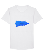 Călărași County Map Tricou mânecă scurtă guler larg Bărbat Skater