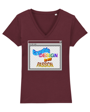 Graphic Design is my Passion Burgundy