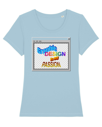 Graphic Design is my Passion Sky Blue