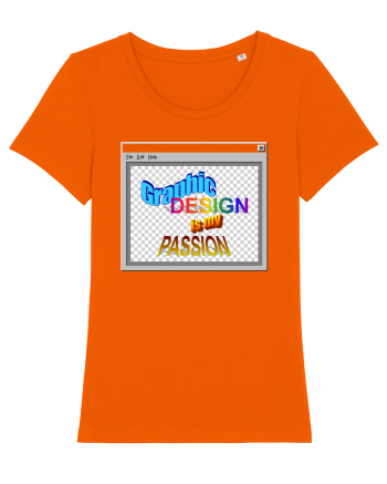 Graphic Design is my Passion Bright Orange