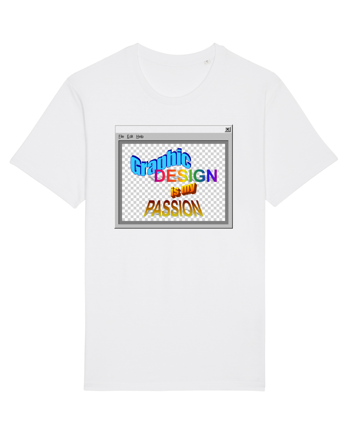 Tricou mânecă scurtă Unisex Rocker White