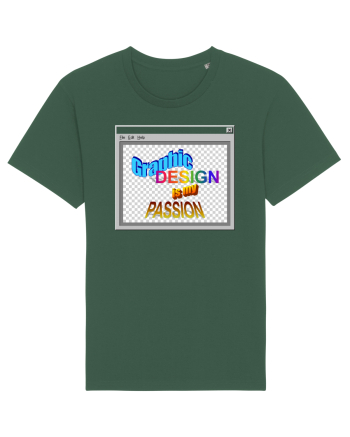 Graphic Design is my Passion Bottle Green