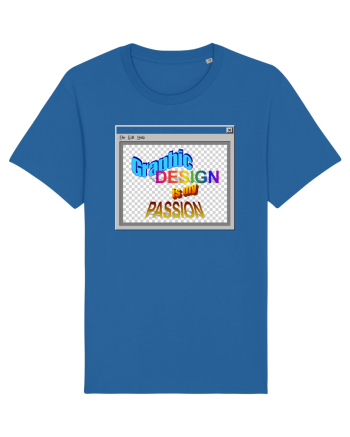 Graphic Design is my Passion Royal Blue