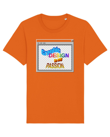 Graphic Design is my Passion Bright Orange