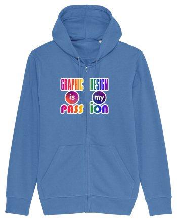 Graphic is Pass Design my ion Bright Blue