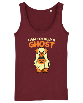 I Am Totally a Ghost Halloween Burgundy