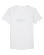 ON/OFF Tricou mânecă scurtă guler larg Bărbat Skater