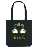I Love Her Boo Bees Halloween Costume Sacoșă textilă