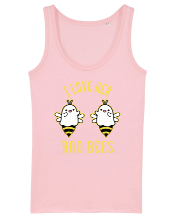 I Love Her Boo Bees Halloween Costume Cotton Pink