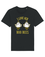 I Love Her Boo Bees Halloween Costume Tricou mânecă scurtă Unisex Rocker