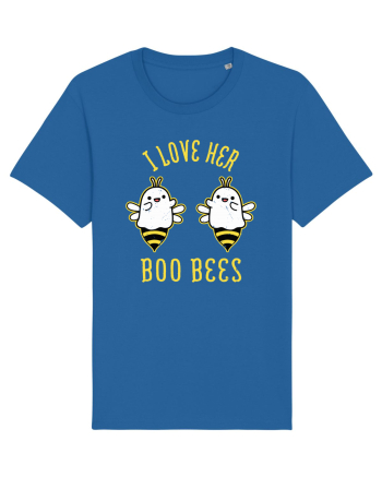 I Love Her Boo Bees Halloween Costume Royal Blue