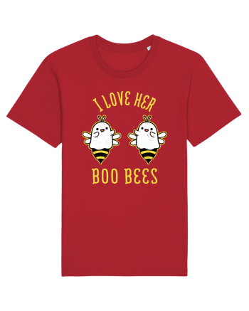 I Love Her Boo Bees Halloween Costume Red