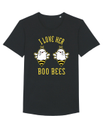 I Love Her Boo Bees Halloween Costume Tricou mânecă scurtă guler larg Bărbat Skater