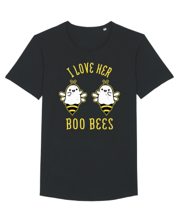 I Love Her Boo Bees Halloween Costume Black