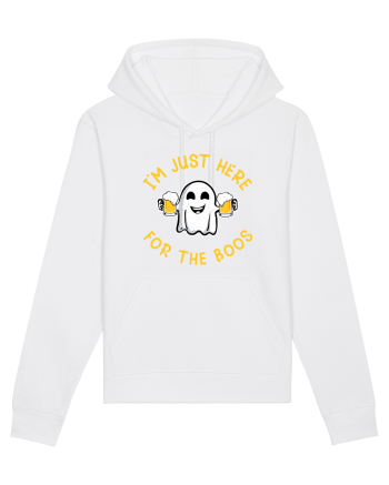 I'm Just Here For The Boos Funny Beer Ghost White