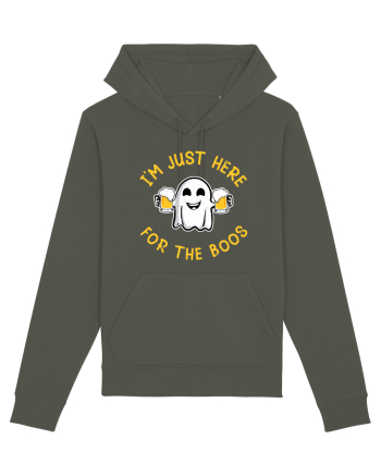 I'm Just Here For The Boos Funny Beer Ghost Khaki