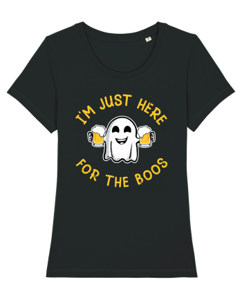 I'm Just Here For The Boos Funny Beer Ghost Black