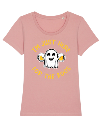 I'm Just Here For The Boos Funny Beer Ghost Canyon Pink