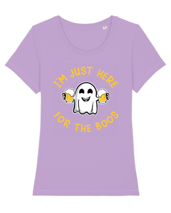 I'm Just Here For The Boos Funny Beer Ghost Lavender Dawn