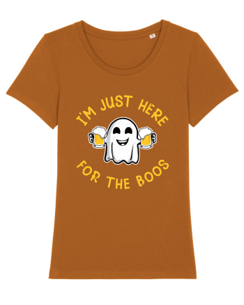 I'm Just Here For The Boos Funny Beer Ghost Roasted Orange