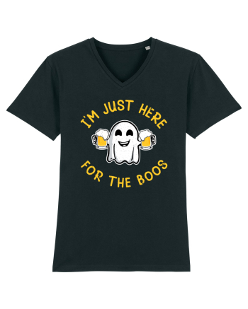 I'm Just Here For The Boos Funny Beer Ghost Black