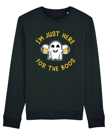I'm Just Here For The Boos Funny Beer Ghost Black
