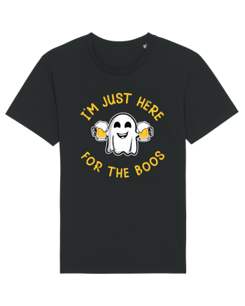 I'm Just Here For The Boos Funny Beer Ghost Black