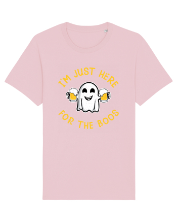 I'm Just Here For The Boos Funny Beer Ghost Cotton Pink