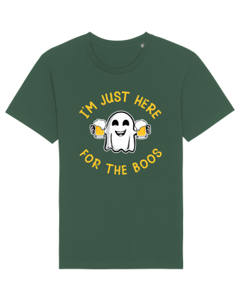 I'm Just Here For The Boos Funny Beer Ghost Bottle Green