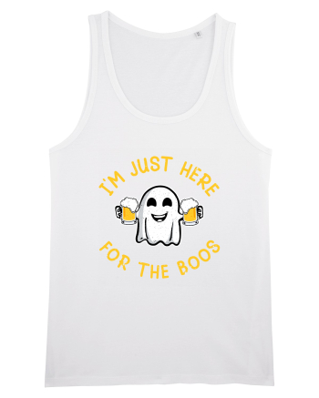 I'm Just Here For The Boos Funny Beer Ghost White