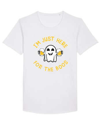I'm Just Here For The Boos Funny Beer Ghost White