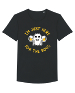 I'm Just Here For The Boos Funny Beer Ghost Tricou mânecă scurtă guler larg Bărbat Skater