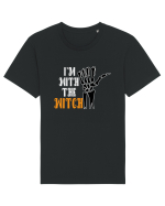 I'm With The Witch Funny Halloween Tricou mânecă scurtă Unisex Rocker