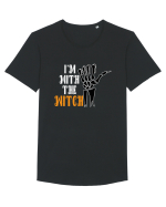 I'm With The Witch Funny Halloween Tricou mânecă scurtă guler larg Bărbat Skater