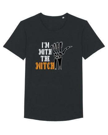 I'm With The Witch Funny Halloween Black