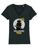 It's Halloween Time Tricou mânecă scurtă guler V Damă Evoker