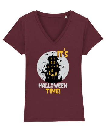 It's Halloween Time Burgundy