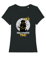 It's Halloween Time Tricou mânecă scurtă guler larg fitted Damă Expresser