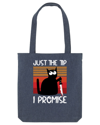 Just The Tip I Promise Halloween Cat Midnight Blue