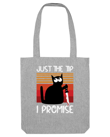 Just The Tip I Promise Halloween Cat Heather Grey