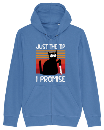 Just The Tip I Promise Halloween Cat Bright Blue