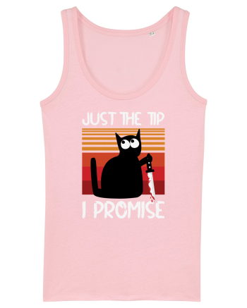 Just The Tip I Promise Halloween Cat Cotton Pink