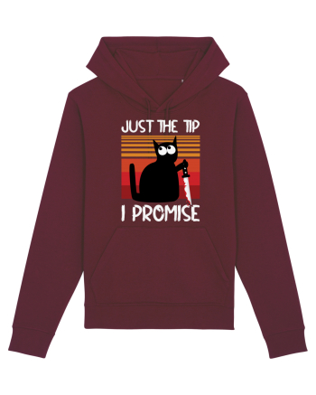 Just The Tip I Promise Halloween Cat Burgundy