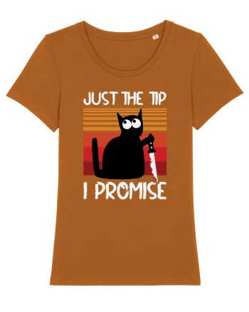 Just The Tip I Promise Halloween Cat Roasted Orange