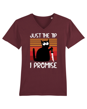 Just The Tip I Promise Halloween Cat Burgundy