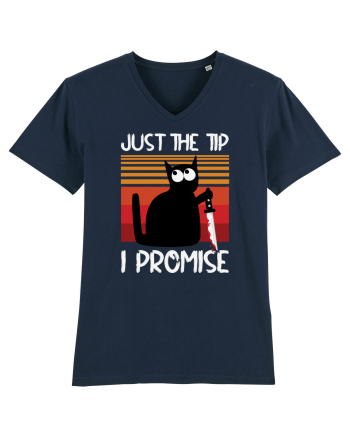 Just The Tip I Promise Halloween Cat French Navy