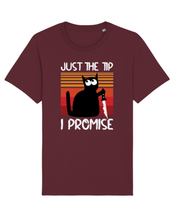 Just The Tip I Promise Halloween Cat Burgundy